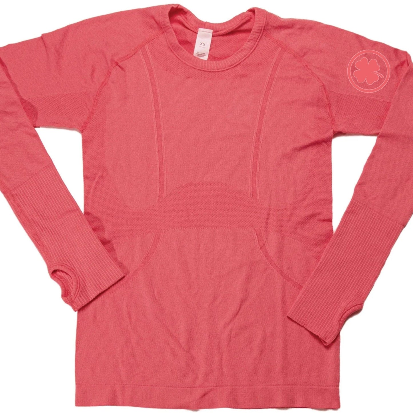 Rather Lucky top XS / Guava Pink Rather Lucky- Tech Shirt Long Sleeve equestrian team apparel online tack store mobile tack store custom farm apparel custom show stable clothing equestrian lifestyle horse show clothing riding clothes Rather Lucky- Tech Shirt Long Sleeve horses equestrian tack store