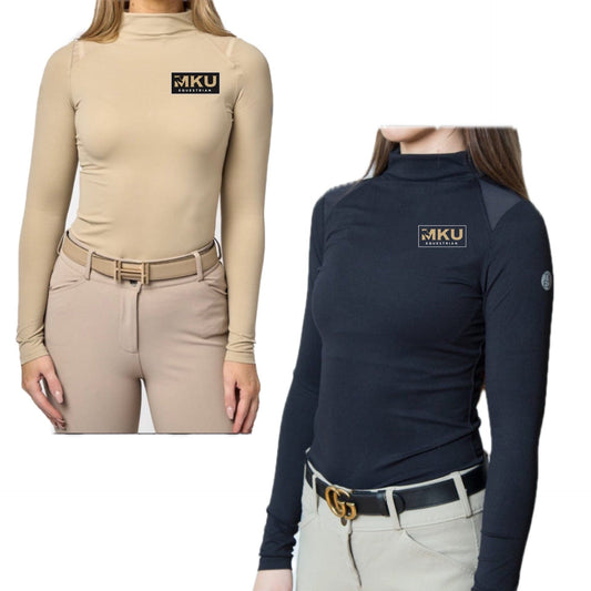 Equestrian Team Apparel MKU Equestrian- Turtleneck Training Top equestrian team apparel online tack store mobile tack store custom farm apparel custom show stable clothing equestrian lifestyle horse show clothing riding clothes MKU Equestrian- Turtleneck Training Top horses equestrian tack store