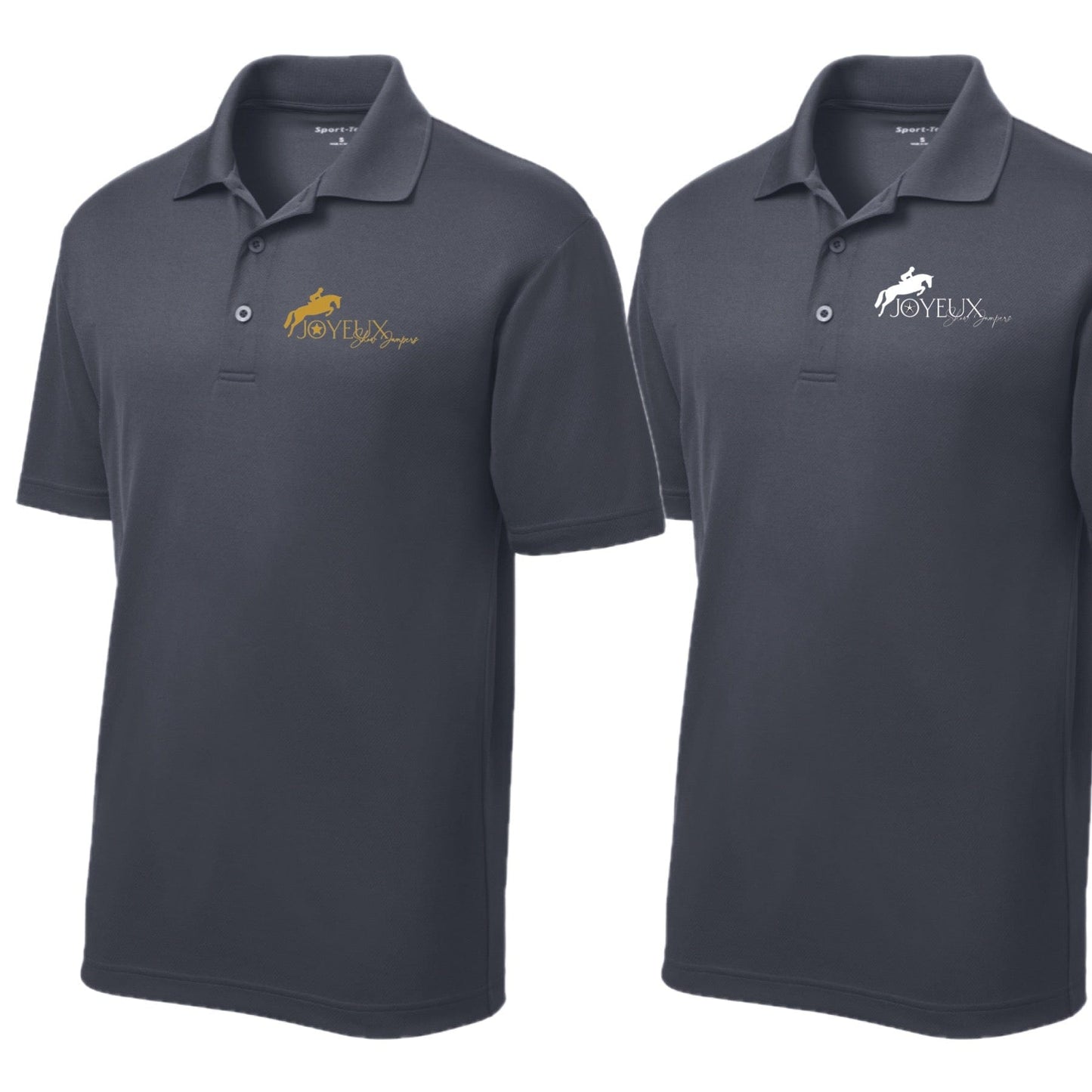Equestrian Team Apparel Joyeux Show Stables Men's Polo equestrian team apparel online tack store mobile tack store custom farm apparel custom show stable clothing equestrian lifestyle horse show clothing riding clothes horses equestrian tack store