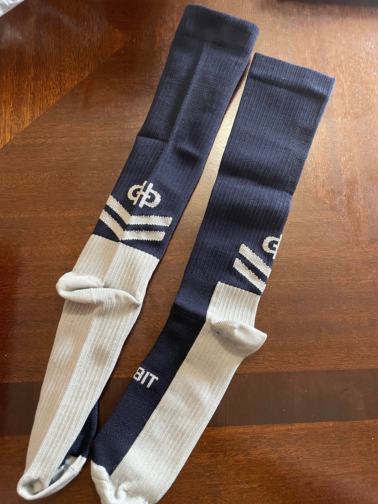 the bit equestrian brand Socks Dark Navy/Grey The Bit Equestrian Brand- Socks equestrian team apparel online tack store mobile tack store custom farm apparel custom show stable clothing equestrian lifestyle horse show clothing riding clothes The Bit Equestrian Brand- Socks horses equestrian tack store