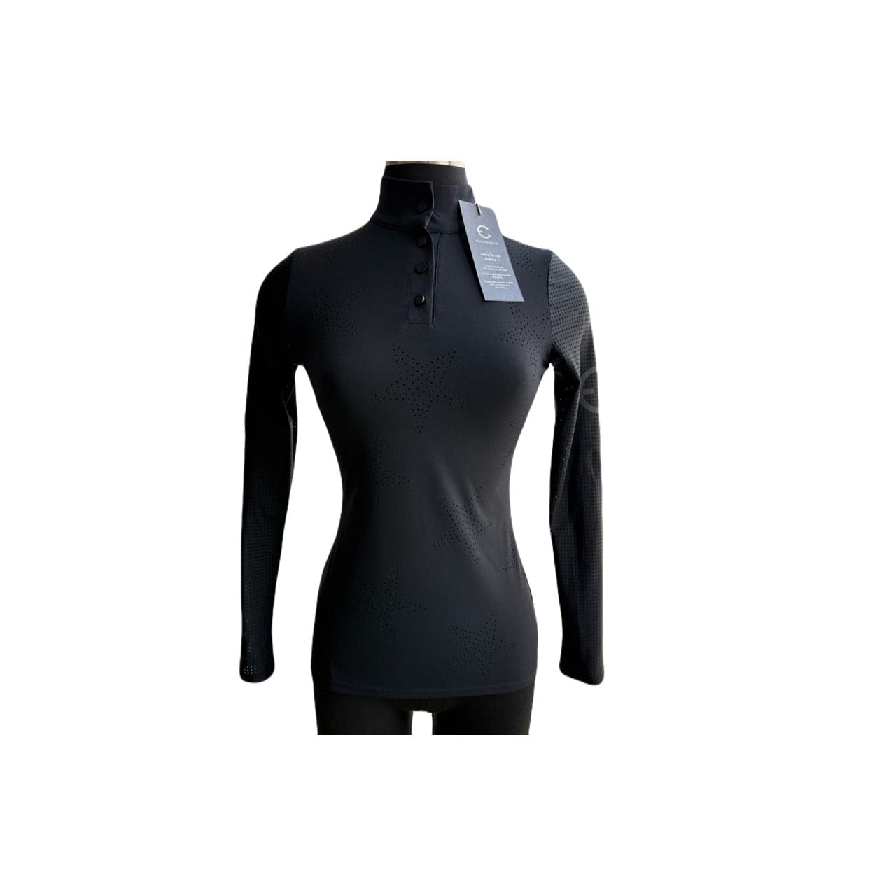 EquestrianClub Training Shirt XS / Black Blaq EquestrianClub- Star Show Top equestrian team apparel online tack store mobile tack store custom farm apparel custom show stable clothing equestrian lifestyle horse show clothing riding clothes EquestrianClub- Star Show Top horses equestrian tack store