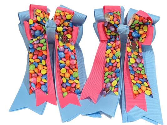 PonyTail Bows 3" Tails PonyTail Bows- Candies equestrian team apparel online tack store mobile tack store custom farm apparel custom show stable clothing equestrian lifestyle horse show clothing riding clothes PonyTail Bows | Equestrian Hair Accessories horses equestrian tack store