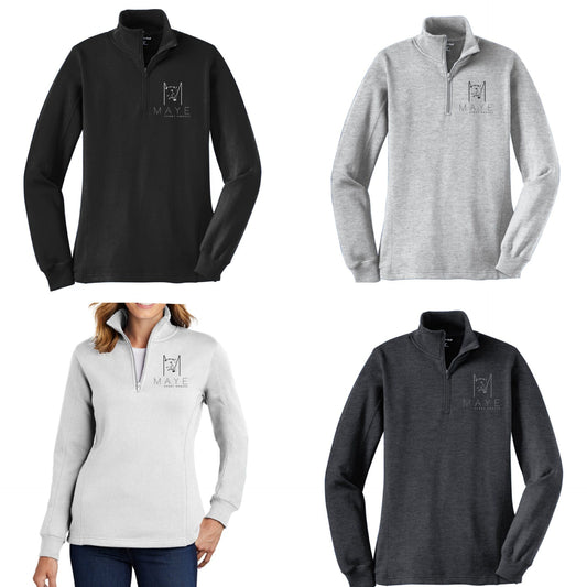 Equestrian Team Apparel Maye Sport Horses - 1/4 Zip Pull Overs equestrian team apparel online tack store mobile tack store custom farm apparel custom show stable clothing equestrian lifestyle horse show clothing riding clothes Maye Sport Horses - 1/4 Zip Pull Overs horses equestrian tack store