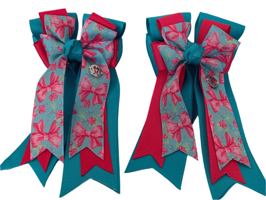 PonyTail Bows 3" Tails PonyTail Bows- Bows on Bows equestrian team apparel online tack store mobile tack store custom farm apparel custom show stable clothing equestrian lifestyle horse show clothing riding clothes PonyTail Bows | Equestrian Hair Accessories horses equestrian tack store