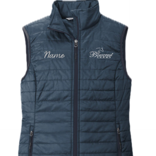 Equestrian Team Apparel Bowcrest Farms - Puffy and Shell Vest equestrian team apparel online tack store mobile tack store custom farm apparel custom show stable clothing equestrian lifestyle horse show clothing riding clothes Bowcrest Farms - Puffy and Shell Vest horses equestrian tack store