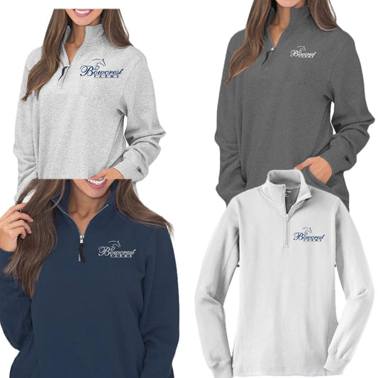 Equestrian Team Apparel Bowcrest Farms - 1/4 Zip Pull Over equestrian team apparel online tack store mobile tack store custom farm apparel custom show stable clothing equestrian lifestyle horse show clothing riding clothes Bowcrest Farms - 1/4 Zip Pull Over horses equestrian tack store