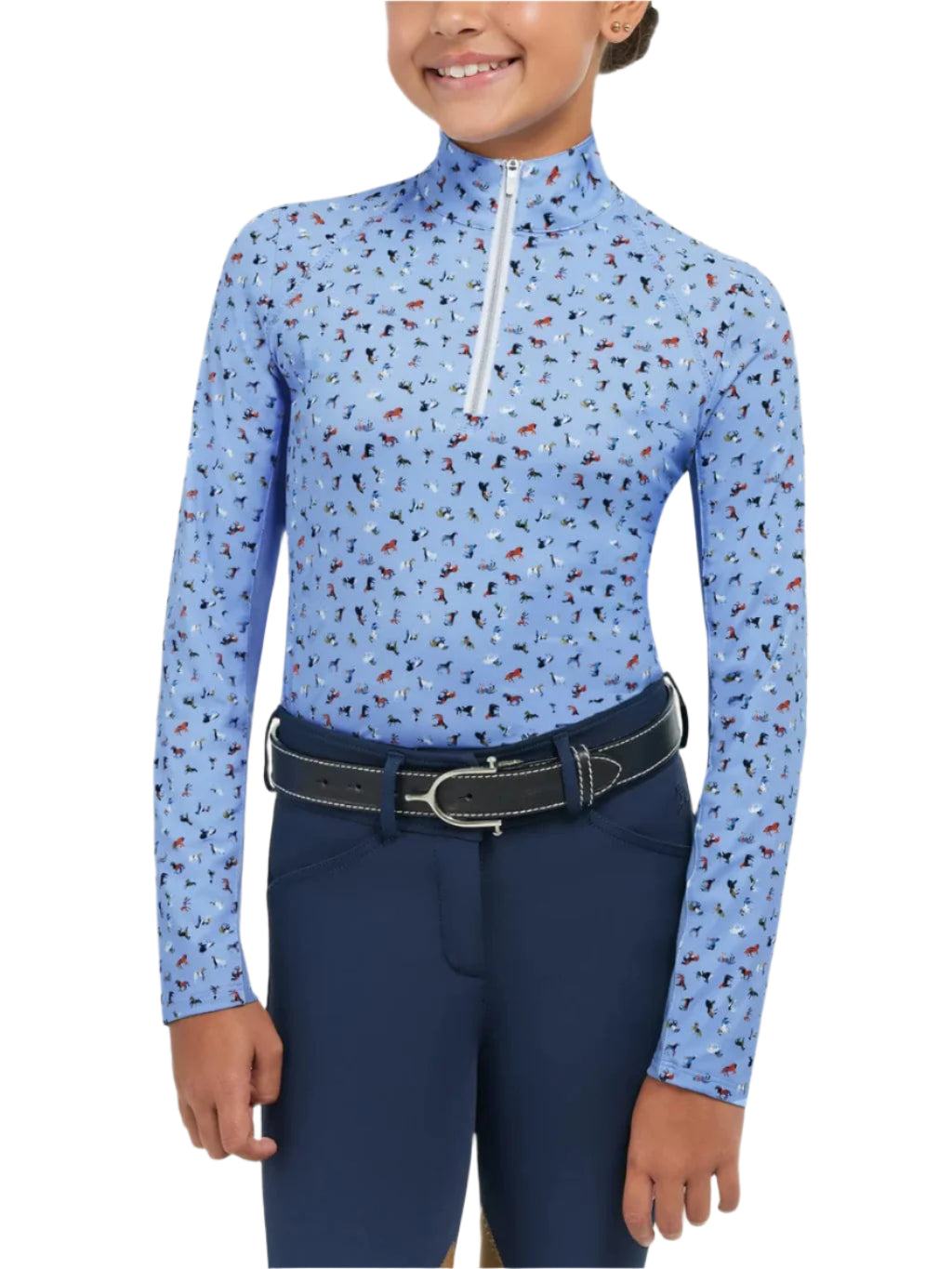 RJ Classics Training Shirt XS / Ponies (Sky) RJ Classics- Libby Jr Sun Shirt equestrian team apparel online tack store mobile tack store custom farm apparel custom show stable clothing equestrian lifestyle horse show clothing riding clothes RJ Classics- Libby Jr Sun Shirt horses equestrian tack store