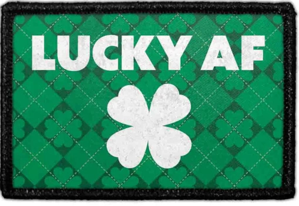 pull patch Hats Lucky AF Pull Patch- Removable Patches (Lifestyle) equestrian team apparel online tack store mobile tack store custom farm apparel custom show stable clothing equestrian lifestyle horse show clothing riding clothes Pull Patch- Removable Patches (Lifestyle) horses equestrian tack store