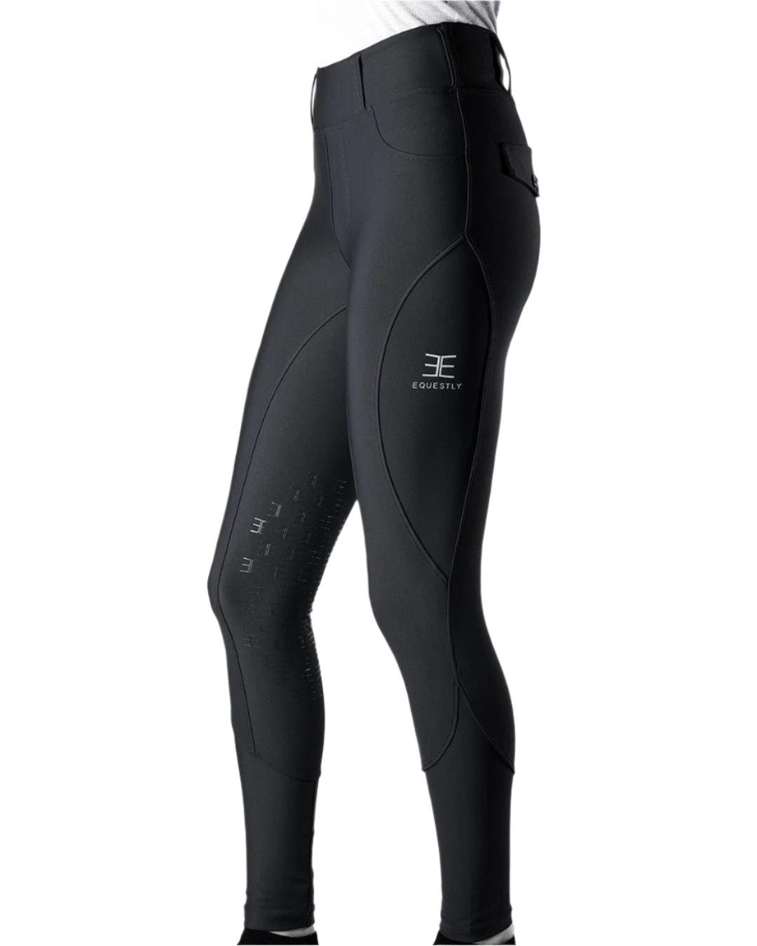 Equestly Women's pants S / Charcoal Equestly- Lux GripTEQ Riding Pants (Knee Patch) equestrian team apparel online tack store mobile tack store custom farm apparel custom show stable clothing equestrian lifestyle horse show clothing riding clothes horses equestrian tack store