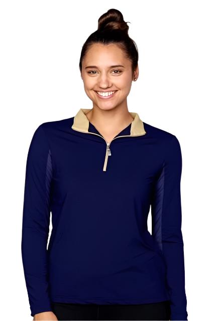 EIS Custom Team Shirts Navy/Cashmere EIS- Sunshirts XL equestrian team apparel online tack store mobile tack store custom farm apparel custom show stable clothing equestrian lifestyle horse show clothing riding clothes horses equestrian tack store