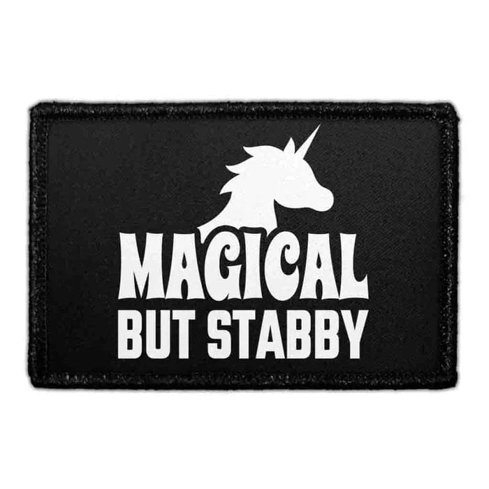 pull patch Hats Magical But Stabby Pull Patch Removable Patches Unicorns equestrian team apparel online tack store mobile tack store custom farm apparel custom show stable clothing equestrian lifestyle horse show clothing riding clothes Pull Patch Removable Patches Unicorns horses equestrian tack store