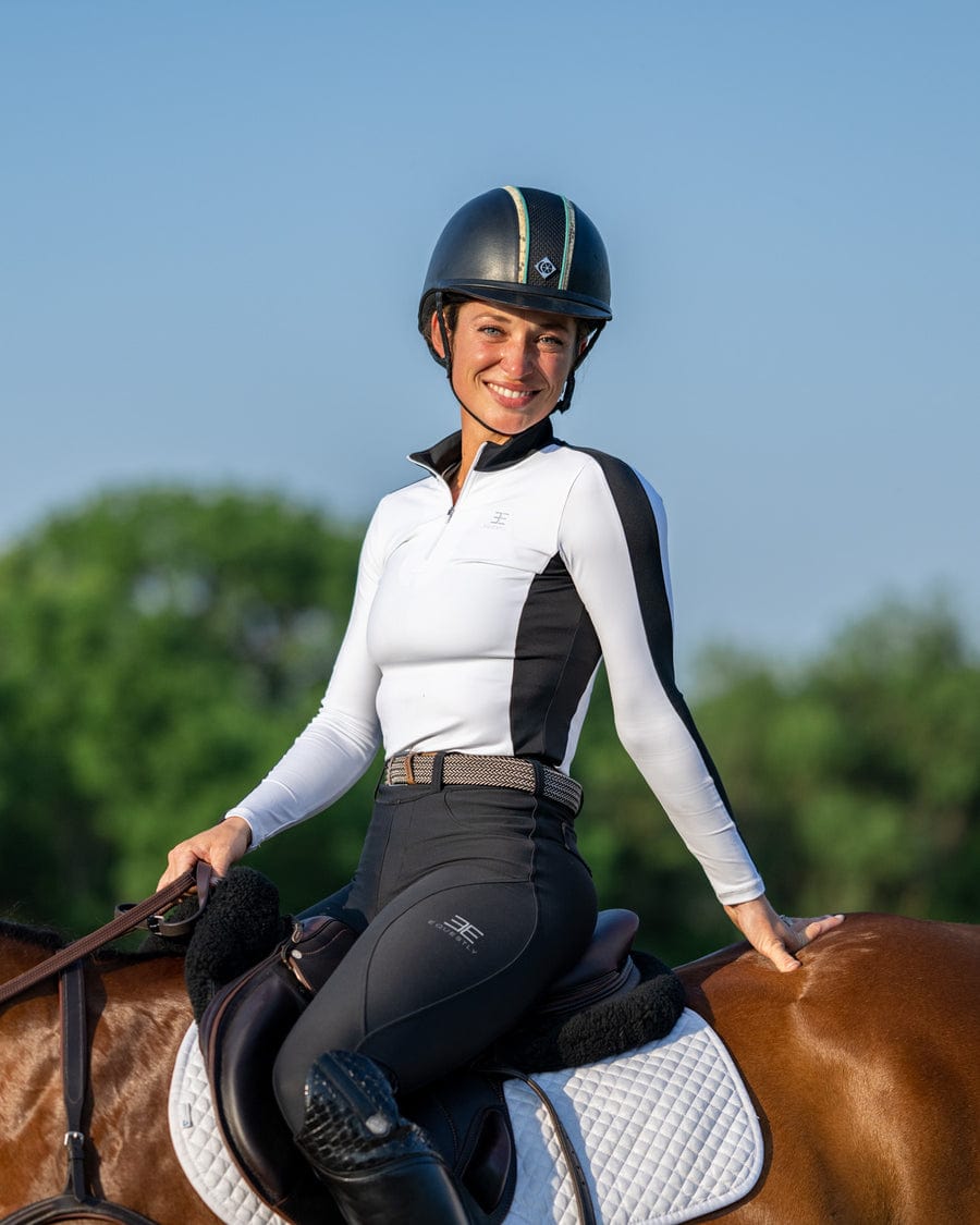 Equestly Women's Shirt Equestly- Two Toned Quarter Zip equestrian team apparel online tack store mobile tack store custom farm apparel custom show stable clothing equestrian lifestyle horse show clothing riding clothes horses equestrian tack store