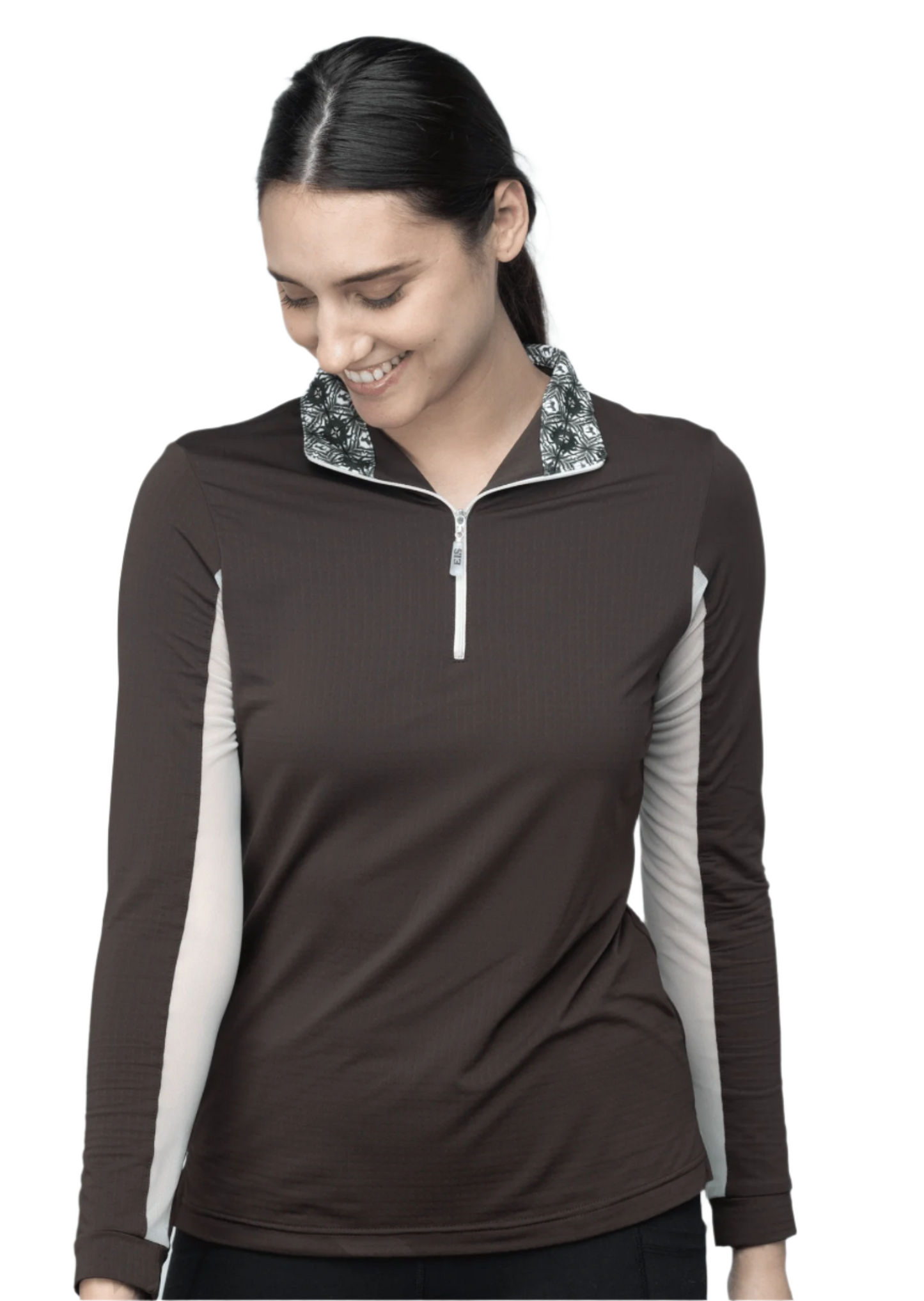 EIS Custom Team Shirts Java/Zebra Print EIS- Sunshirts XL equestrian team apparel online tack store mobile tack store custom farm apparel custom show stable clothing equestrian lifestyle horse show clothing riding clothes horses equestrian tack store