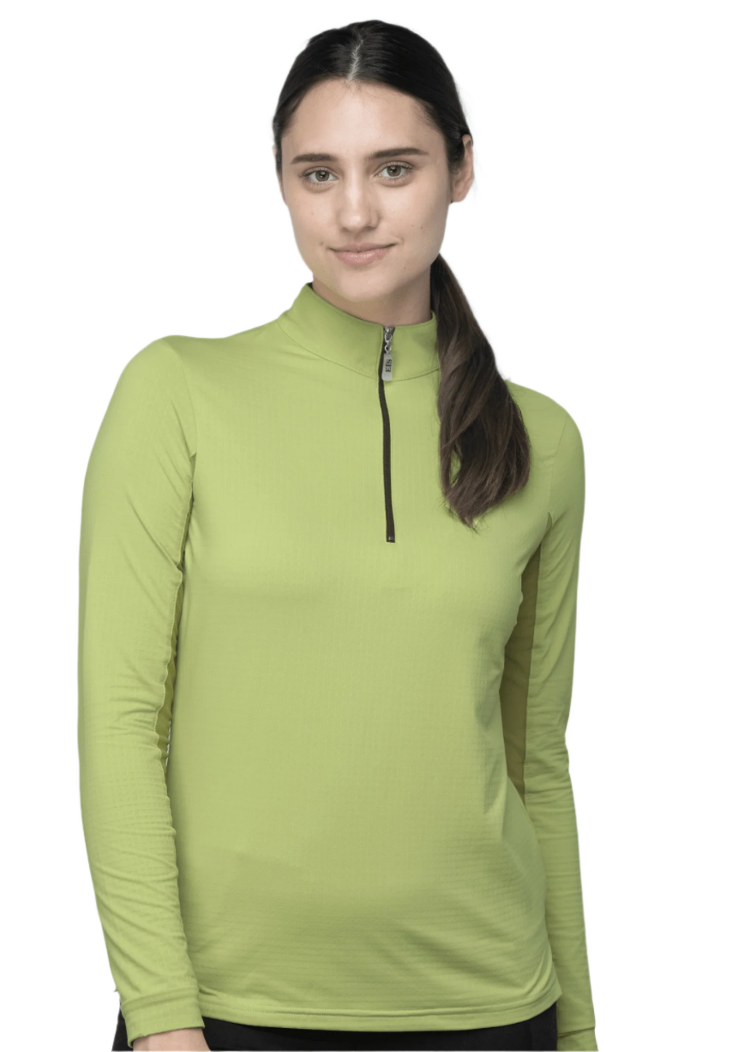 EIS Custom Team Shirts Oasis/Java Zip EIS- Sunshirts XS equestrian team apparel online tack store mobile tack store custom farm apparel custom show stable clothing equestrian lifestyle horse show clothing riding clothes horses equestrian tack store