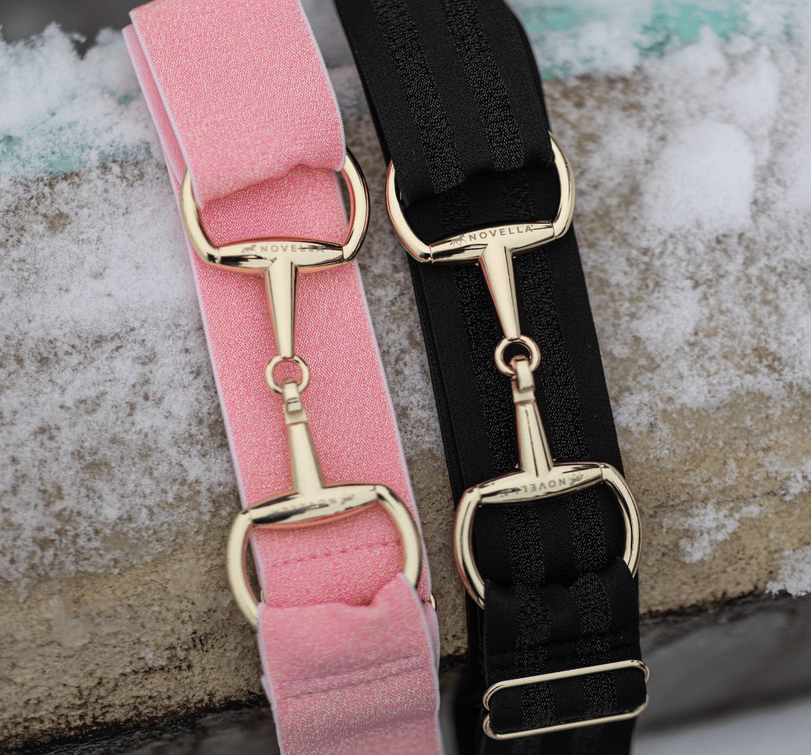 Novella Equestrian Belts Novella Equestrian- Glimmer Snaffle Bit Stretch Belt (1.5") equestrian team apparel online tack store mobile tack store custom farm apparel custom show stable clothing equestrian lifestyle horse show clothing riding clothes horses equestrian tack store
