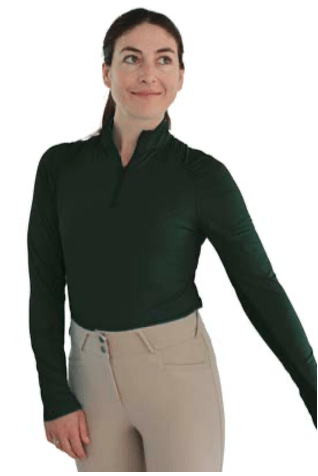 Hannah Childs top Hannah Childs- Naomi 1/4 Zip Top (Long Sleeve) equestrian team apparel online tack store mobile tack store custom farm apparel custom show stable clothing equestrian lifestyle horse show clothing riding clothes Hannah Childs- Naomi 1/4 Zip Top (Long Sleeve) horses equestrian tack store