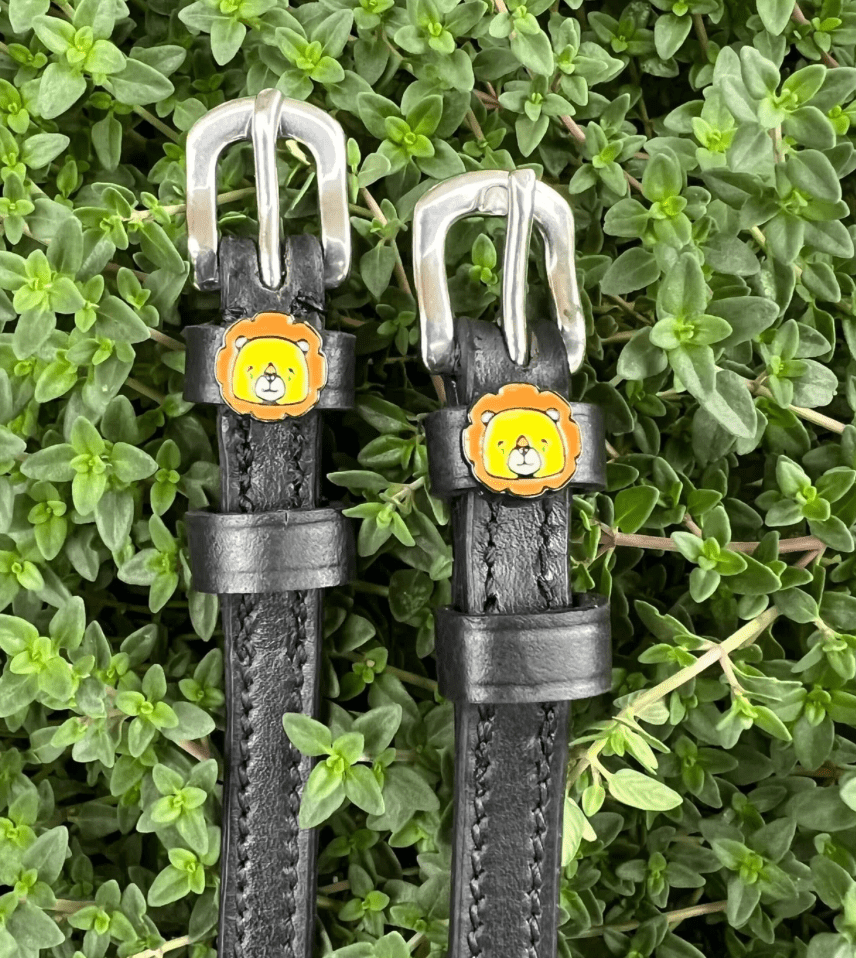 ManeJane Black Spur Straps Spur Straps- Lion equestrian team apparel online tack store mobile tack store custom farm apparel custom show stable clothing equestrian lifestyle horse show clothing riding clothes Spur Straps- Lion horses equestrian tack store