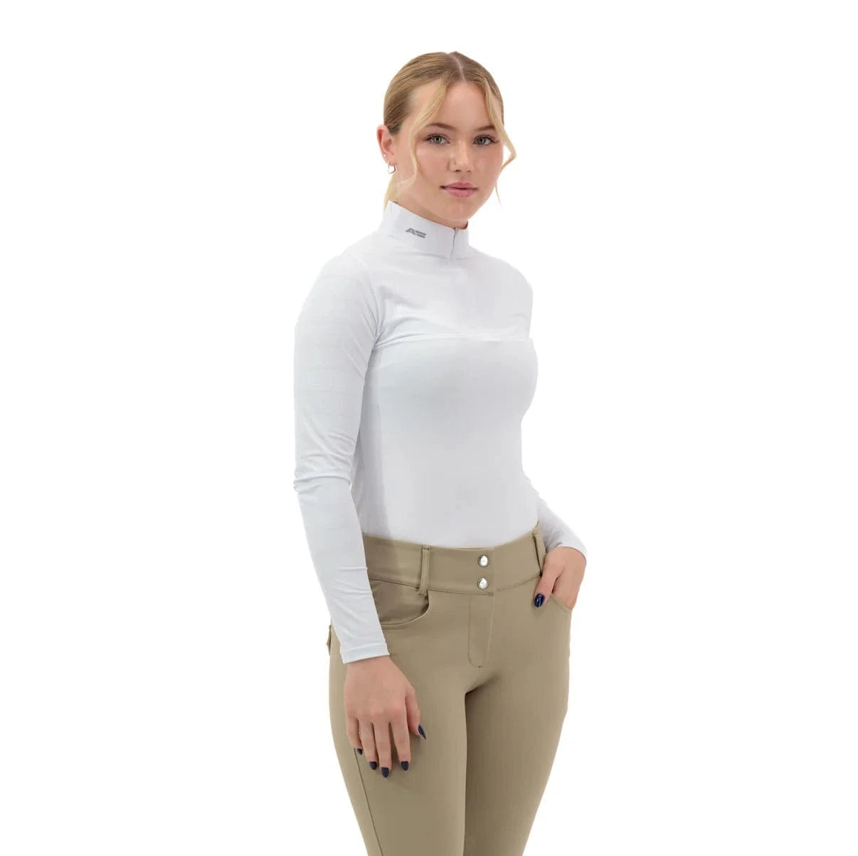 Armateq Shirts XS Armateq- White Ultra Breathable Long Sleeve Shirt equestrian team apparel online tack store mobile tack store custom farm apparel custom show stable clothing equestrian lifestyle horse show clothing riding clothes Armateq- White Ultra Breathable Long Sleeve Shirt horses equestrian tack store