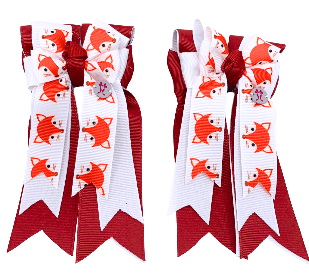 Ponytail Bows Online 3" Tails PonyTail Bows- Rusty Fox equestrian team apparel online tack store mobile tack store custom farm apparel custom show stable clothing equestrian lifestyle horse show clothing riding clothes PonyTail Bows- Rusty Fox horses equestrian tack store