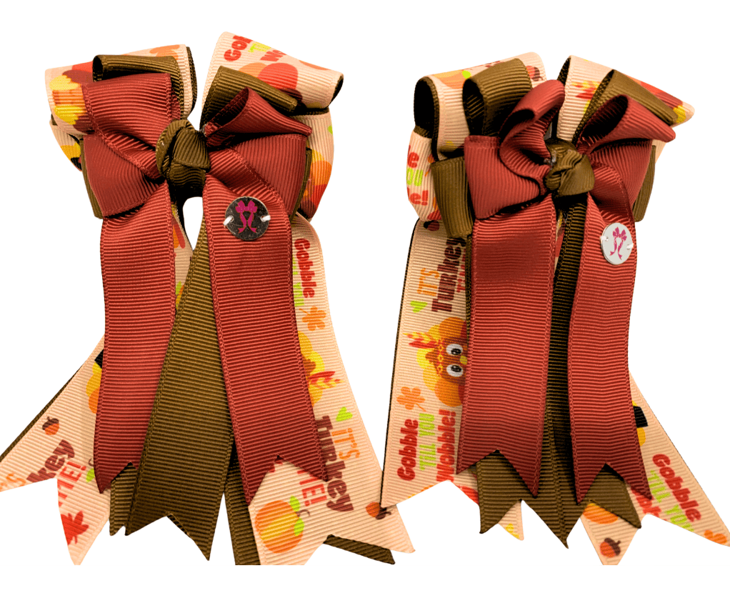 Ponytail Bows Online Show Bows PonyTail Bows- Turkey Time equestrian team apparel online tack store mobile tack store custom farm apparel custom show stable clothing equestrian lifestyle horse show clothing riding clothes PonyTail Bows- Turkey Time horses equestrian tack store