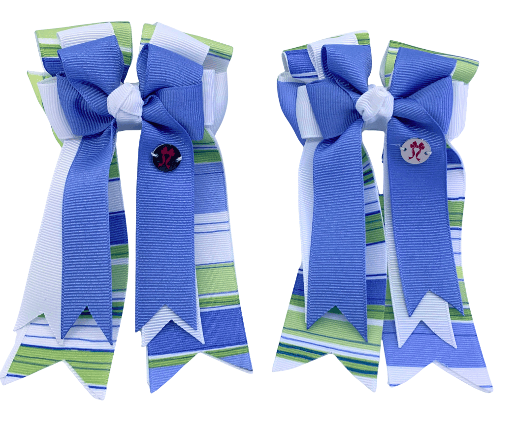 Ponytail Bows Online 3" Tails PonyTail Bows- Bluebird Cool Shades equestrian team apparel online tack store mobile tack store custom farm apparel custom show stable clothing equestrian lifestyle horse show clothing riding clothes PonyTail Bows- Bluebird Cool Shades horses equestrian tack store