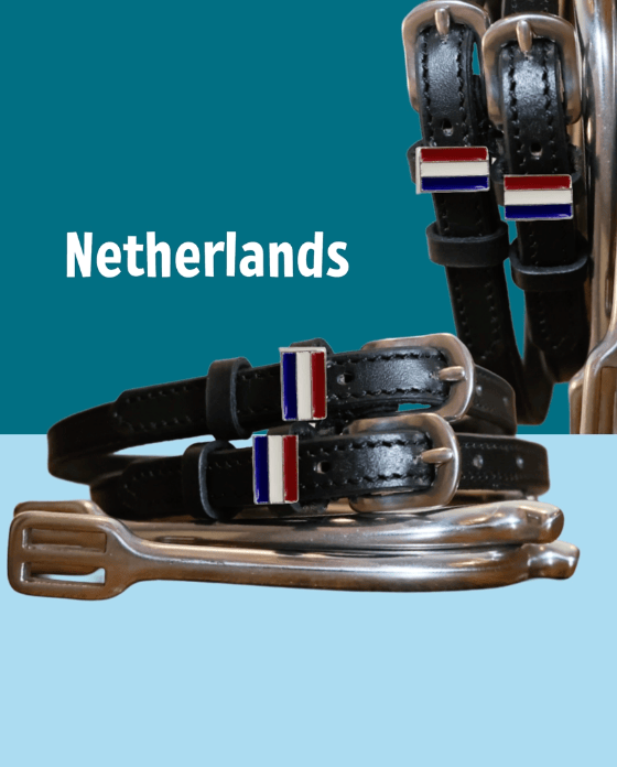 ManeJane Spur Straps Spur Straps- Flag (Netherlands) equestrian team apparel online tack store mobile tack store custom farm apparel custom show stable clothing equestrian lifestyle horse show clothing riding clothes ManeJane Frogger Spur Straps horses equestrian tack store