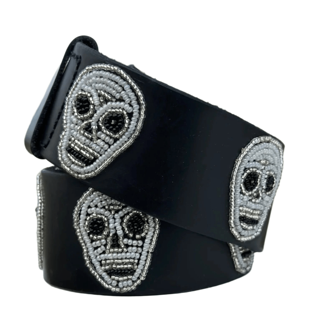 Zinj Designs Belt Skull Belt- 1.75" Beaded Assorted Designs XXS equestrian team apparel online tack store mobile tack store custom farm apparel custom show stable clothing equestrian lifestyle horse show clothing riding clothes Belt- 1.75" Beaded Assorted Designs XXS horses equestrian tack store