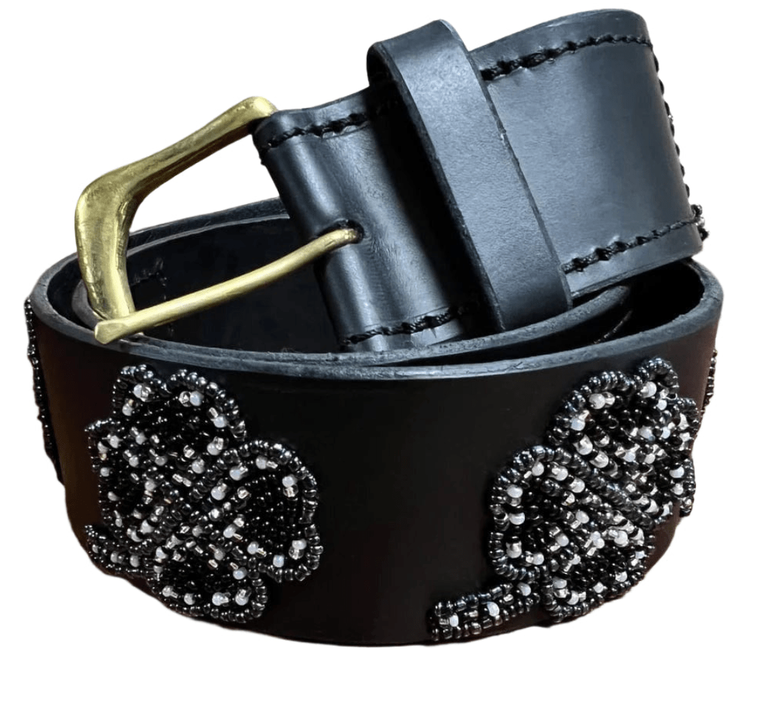 Zinj Designs Belt- 1.75" Beaded Assorted Designs S/M equestrian team apparel online tack store mobile tack store custom farm apparel custom show stable clothing equestrian lifestyle horse show clothing riding clothes Belt- 1.75" Beaded Assorted Designs S/M horses equestrian tack store