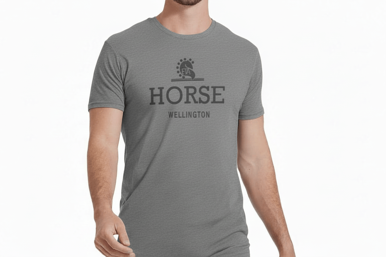 Equestrian Team Apparel Graphic Tees XS / Ladies Equestrian Team Apparel- Graphic Tee Unisex (Horse Wellington) equestrian team apparel online tack store mobile tack store custom farm apparel custom show stable clothing equestrian lifestyle horse show clothing riding clothes Equestrian Team Apparel- Graphic Tee Unisex (Horse Wellington) horses equestrian tack store