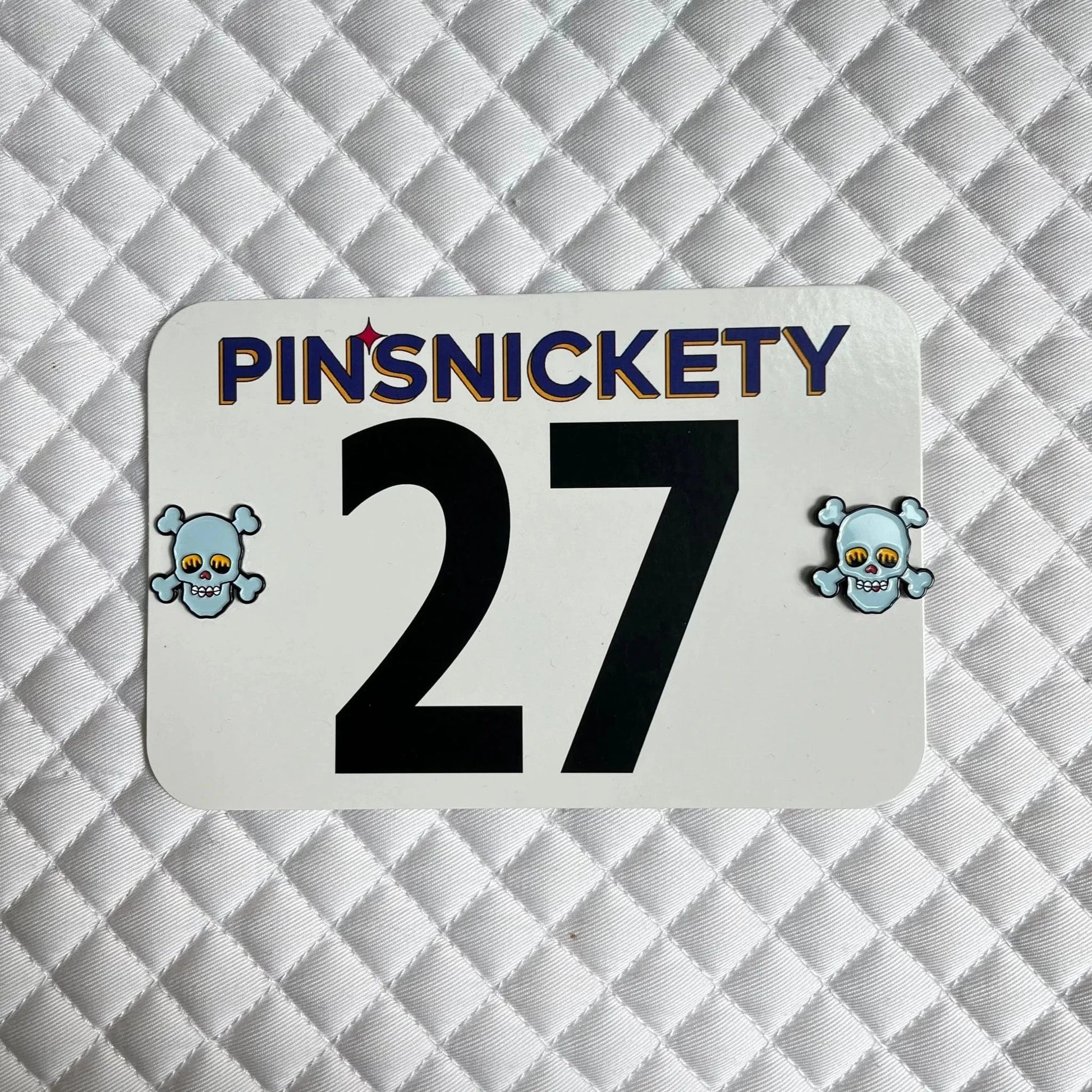 Pinsnickety Accessory Pinsnickety- Skull  (Blue) equestrian team apparel online tack store mobile tack store custom farm apparel custom show stable clothing equestrian lifestyle horse show clothing riding clothes Pinsnickety- Skull  (Blue) horses equestrian tack store
