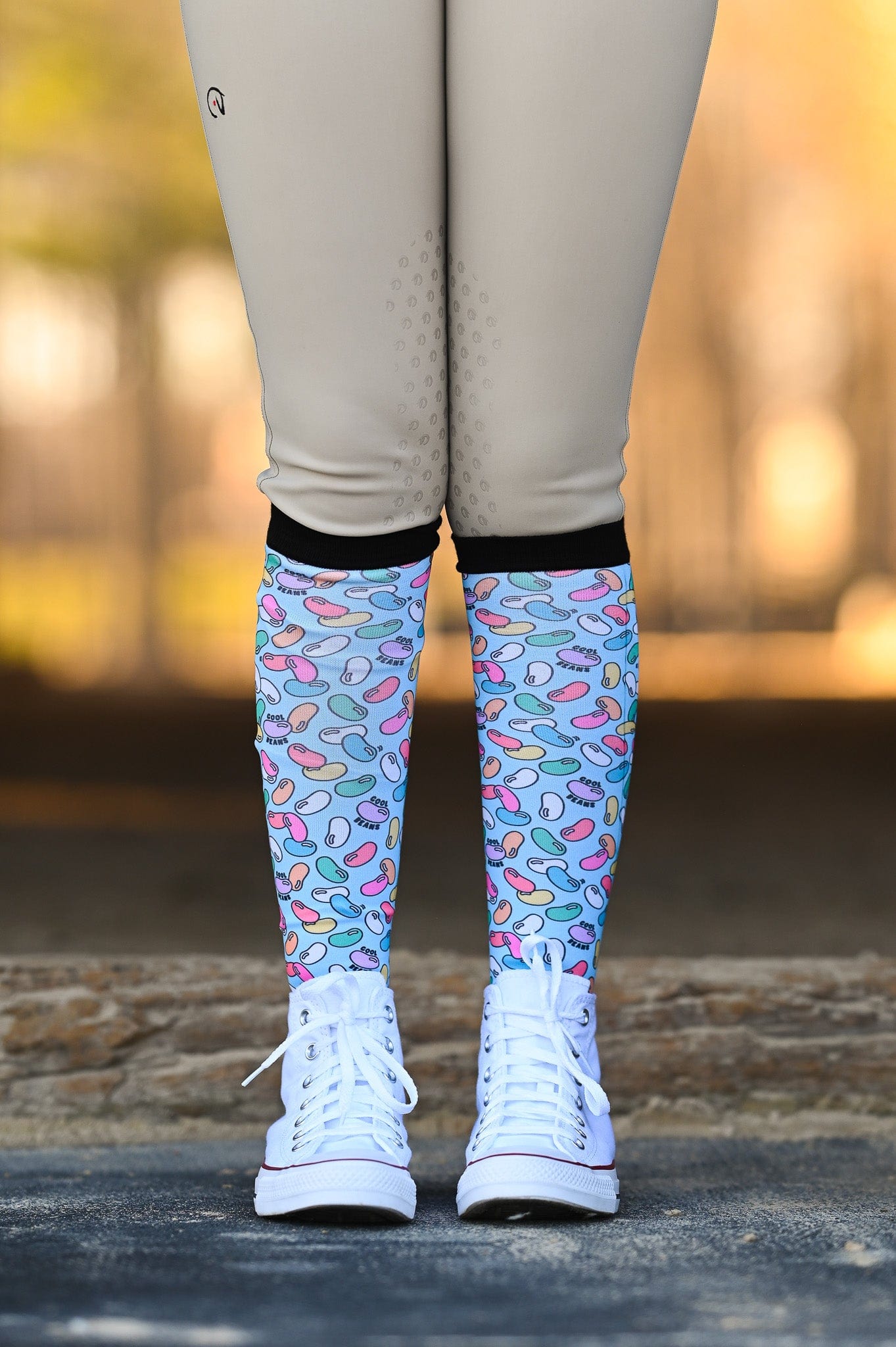 dreamers & schemers Boot Sock Dreamers & Schemers- Cool Beans equestrian team apparel online tack store mobile tack store custom farm apparel custom show stable clothing equestrian lifestyle horse show clothing riding clothes Unicorns & Fluffy Clouds Horse Riding Boot Socks horses equestrian tack store