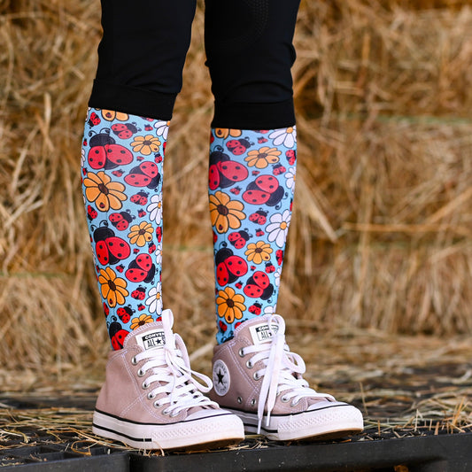 dreamers & schemers Boot Sock Dreamers & Schemers- Don't Bug Me equestrian team apparel online tack store mobile tack store custom farm apparel custom show stable clothing equestrian lifestyle horse show clothing riding clothes Unicorns & Fluffy Clouds Horse Riding  Boot Socks horses equestrian tack store