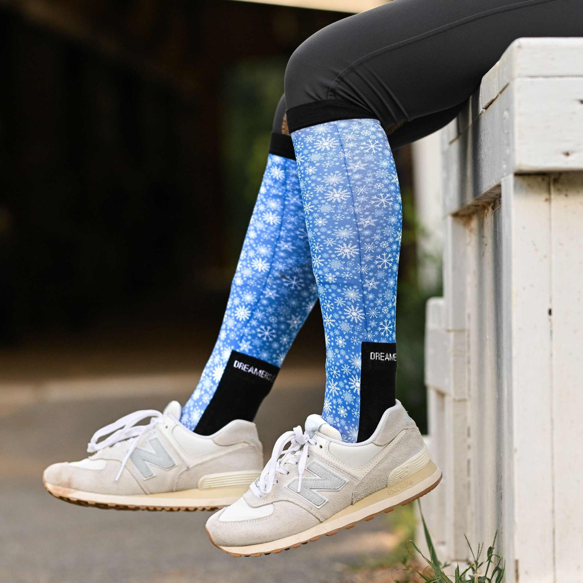 dreamers & schemers Boot Sock Dreamers & Schemers- Flake It Till You Make It equestrian team apparel online tack store mobile tack store custom farm apparel custom show stable clothing equestrian lifestyle horse show clothing riding clothes Unicorns & Fluffy Clouds Horse Riding  Boot Socks horses equestrian tack store