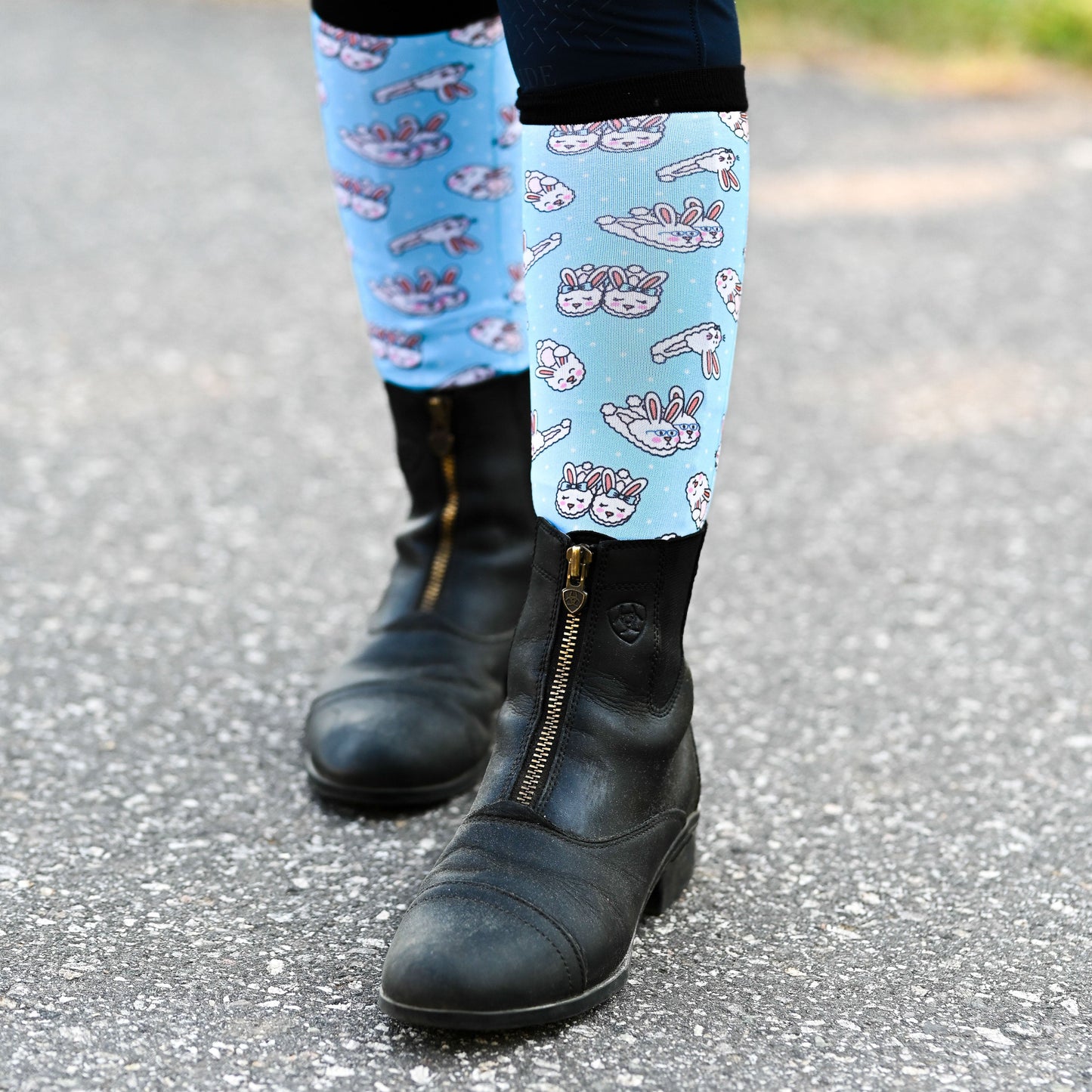 dreamers & schemers Boot Sock Dreamers & Schemers- Floofy Feet (Youth) equestrian team apparel online tack store mobile tack store custom farm apparel custom show stable clothing equestrian lifestyle horse show clothing riding clothes Unicorns & Fluffy Clouds Horse Riding  Boot Socks horses equestrian tack store