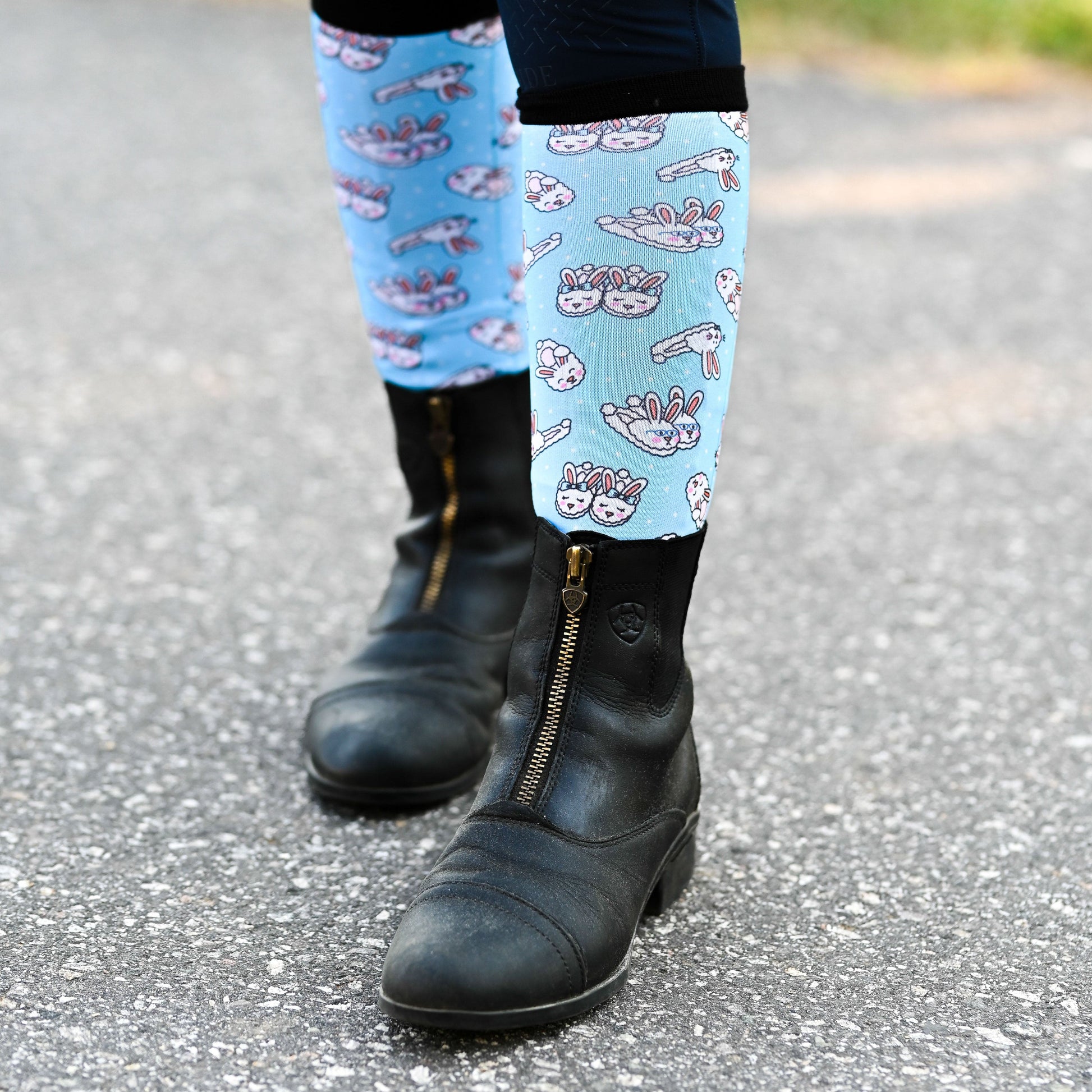 dreamers & schemers Boot Sock Dreamers & Schemers- Floofy Feet (Youth) equestrian team apparel online tack store mobile tack store custom farm apparel custom show stable clothing equestrian lifestyle horse show clothing riding clothes Unicorns & Fluffy Clouds Horse Riding  Boot Socks horses equestrian tack store