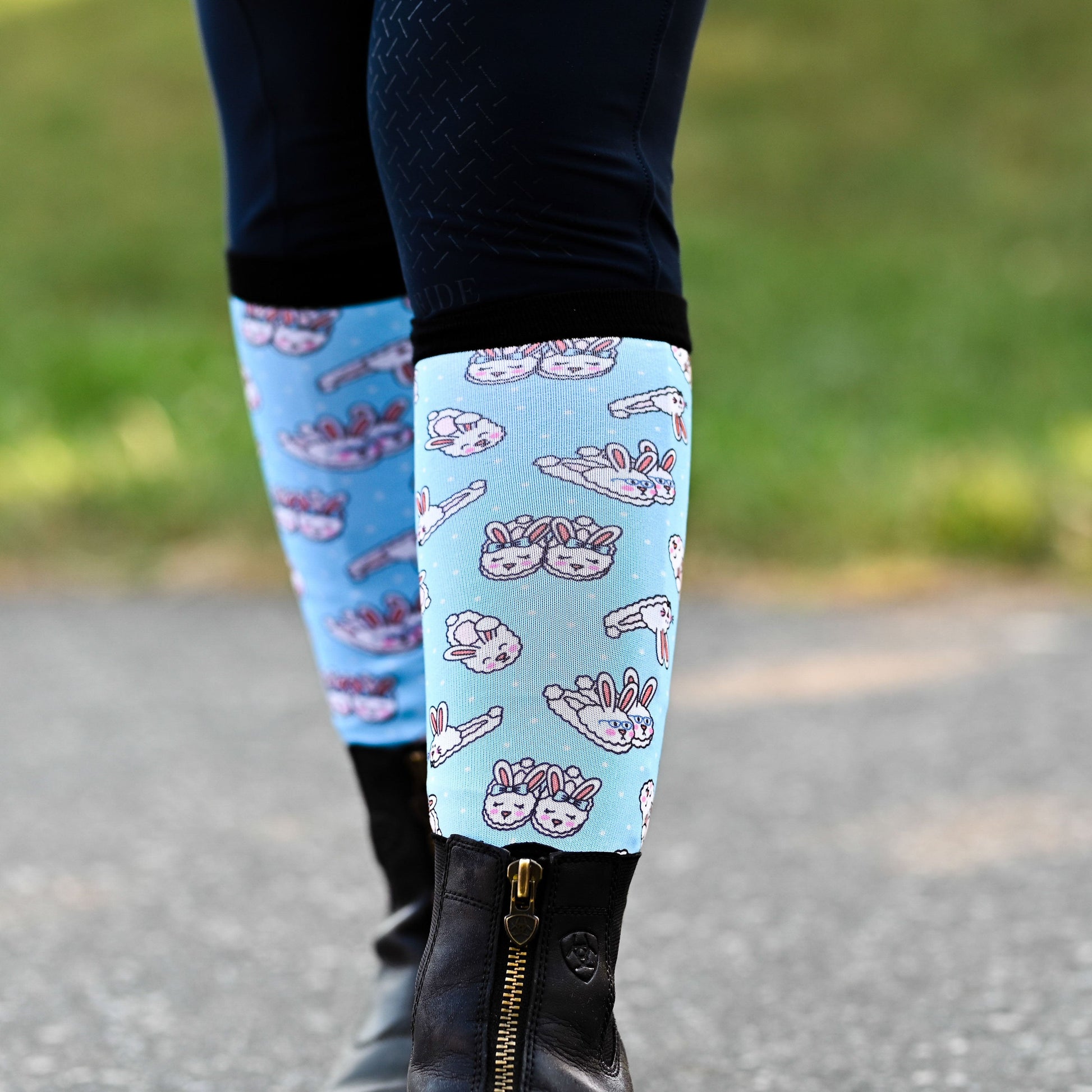dreamers & schemers Boot Sock Dreamers & Schemers- Floofy Feet (Youth) equestrian team apparel online tack store mobile tack store custom farm apparel custom show stable clothing equestrian lifestyle horse show clothing riding clothes Unicorns & Fluffy Clouds Horse Riding  Boot Socks horses equestrian tack store