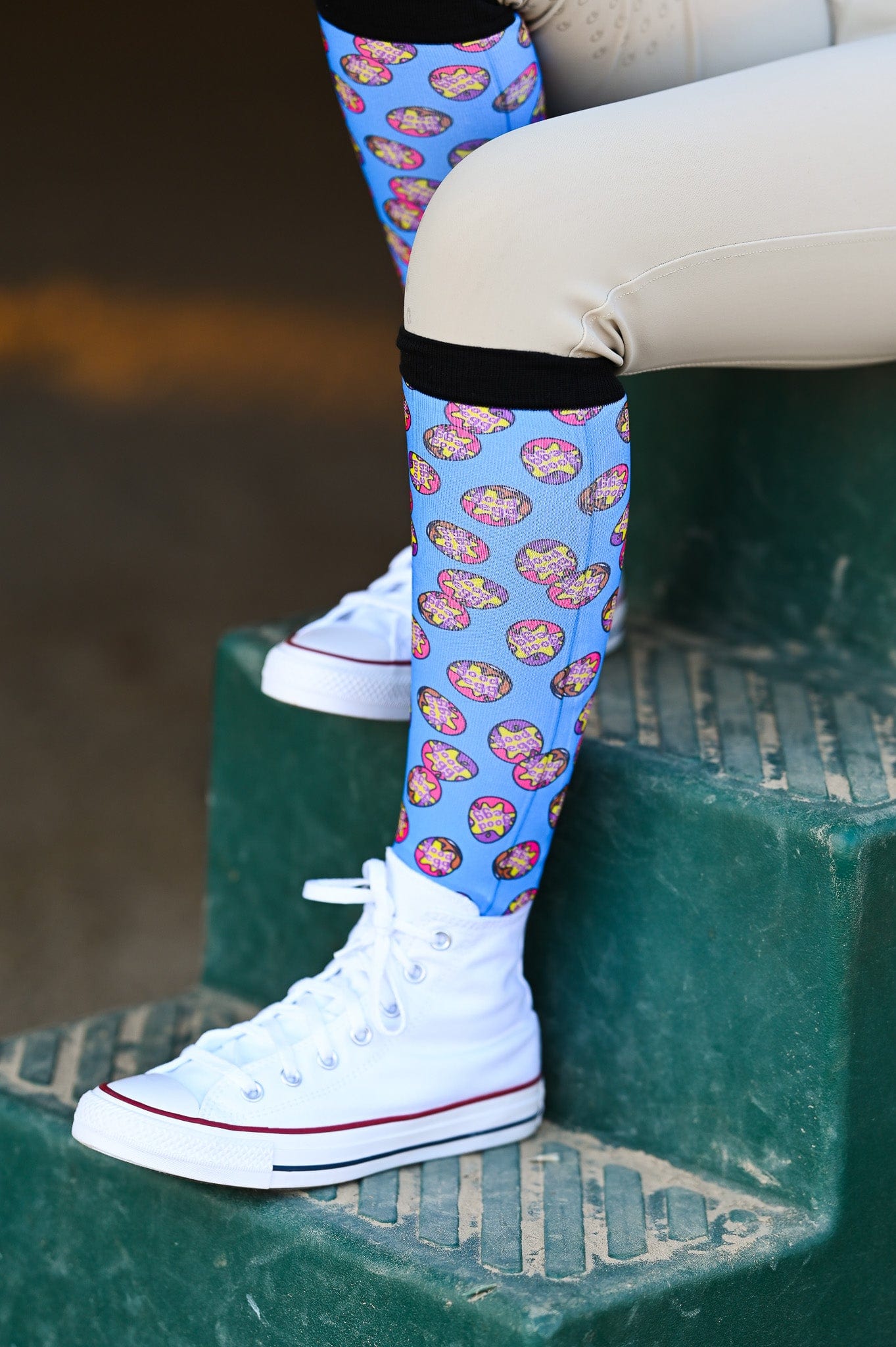 dreamers & schemers Boot Sock Dreamers & Schemers- Good Egg equestrian team apparel online tack store mobile tack store custom farm apparel custom show stable clothing equestrian lifestyle horse show clothing riding clothes Unicorns & Fluffy Clouds Horse Riding Boot Socks horses equestrian tack store