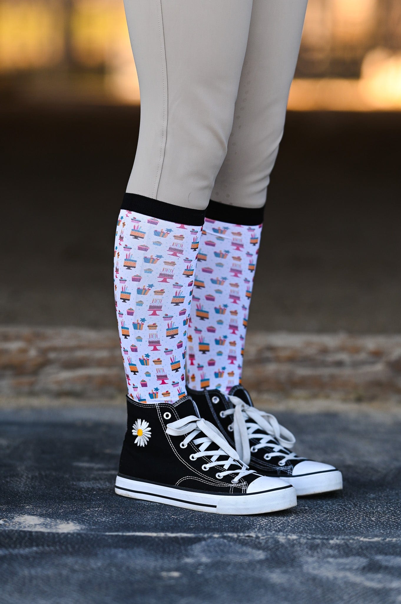 dreamers & schemers Boot Sock Dreamers & Schemers- Birthday equestrian team apparel online tack store mobile tack store custom farm apparel custom show stable clothing equestrian lifestyle horse show clothing riding clothes Unicorns & Fluffy Clouds Horse Riding Boot Socks horses equestrian tack store