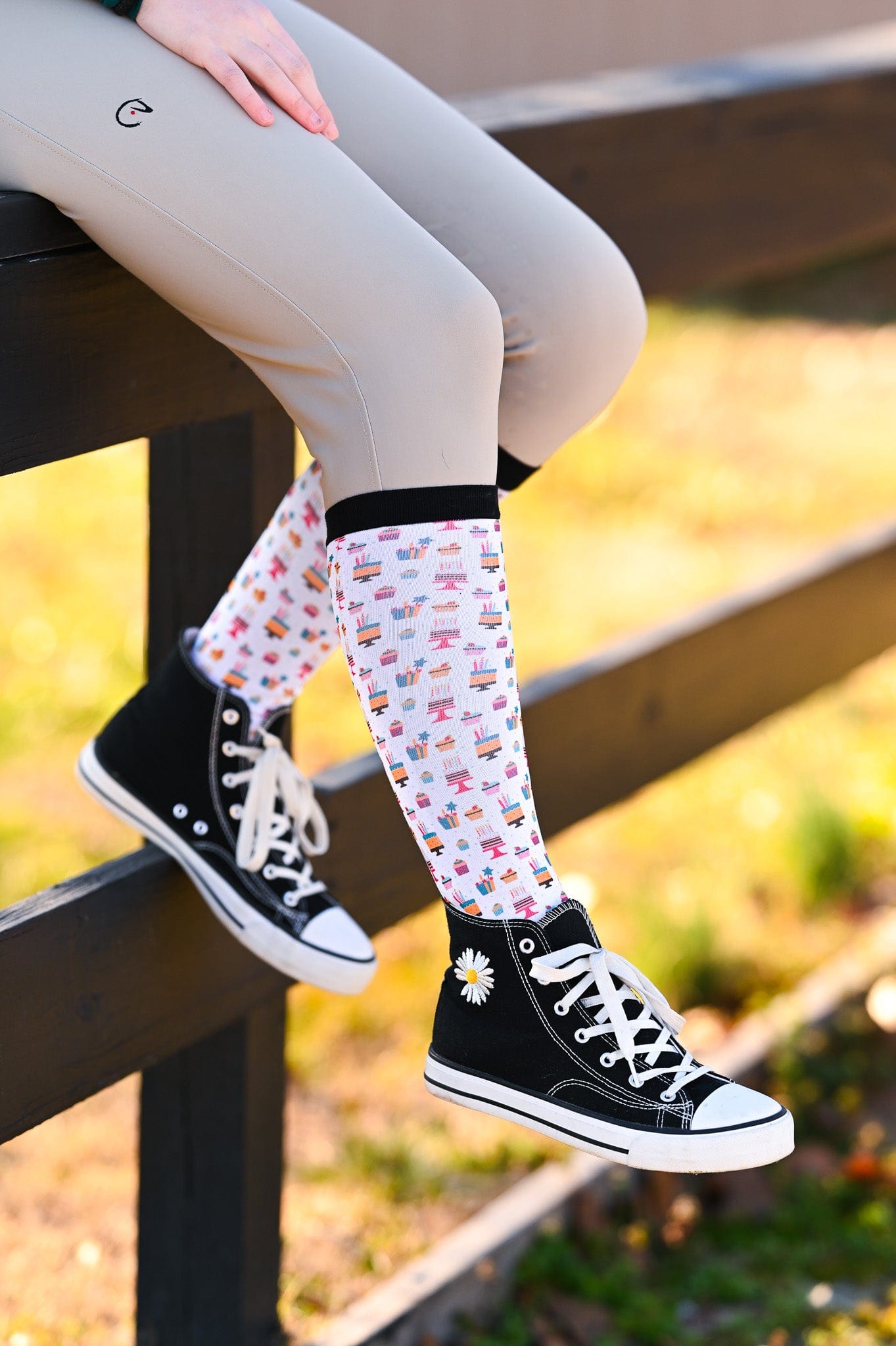 dreamers & schemers Boot Sock Dreamers & Schemers- Birthday equestrian team apparel online tack store mobile tack store custom farm apparel custom show stable clothing equestrian lifestyle horse show clothing riding clothes Unicorns & Fluffy Clouds Horse Riding Boot Socks horses equestrian tack store