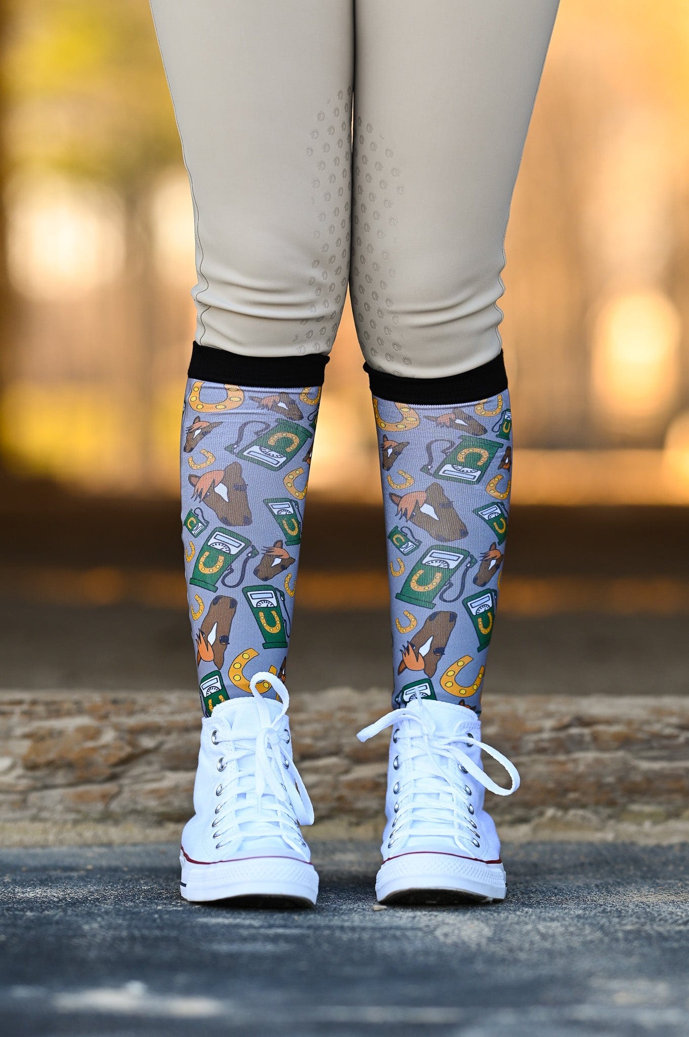 dreamers & schemers Boot Sock Dreamers & Schemers- Horse Power equestrian team apparel online tack store mobile tack store custom farm apparel custom show stable clothing equestrian lifestyle horse show clothing riding clothes Unicorns & Fluffy Clouds Horse Riding Boot Socks horses equestrian tack store