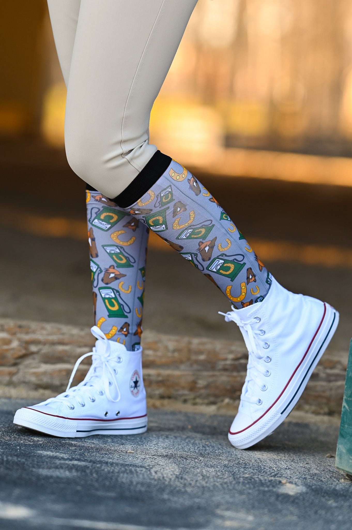 dreamers & schemers Boot Sock Dreamers & Schemers- Horse Power equestrian team apparel online tack store mobile tack store custom farm apparel custom show stable clothing equestrian lifestyle horse show clothing riding clothes Unicorns & Fluffy Clouds Horse Riding Boot Socks horses equestrian tack store