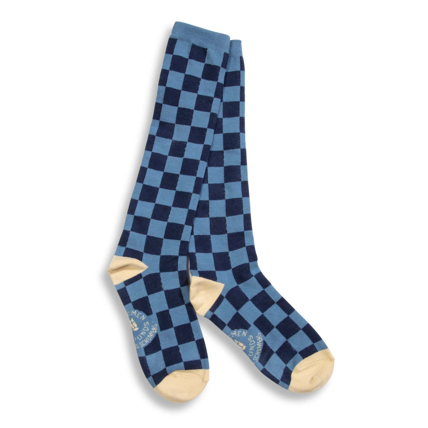 dreamers & schemers Boot Sock Navy/Denim Dreamers & Schemers- Huntsman & Hounds Check This Tall Socks equestrian team apparel online tack store mobile tack store custom farm apparel custom show stable clothing equestrian lifestyle horse show clothing riding clothes Dreamers & Schemers- Huntsman & Hounds Check This Tall Socks horses equestrian tack store