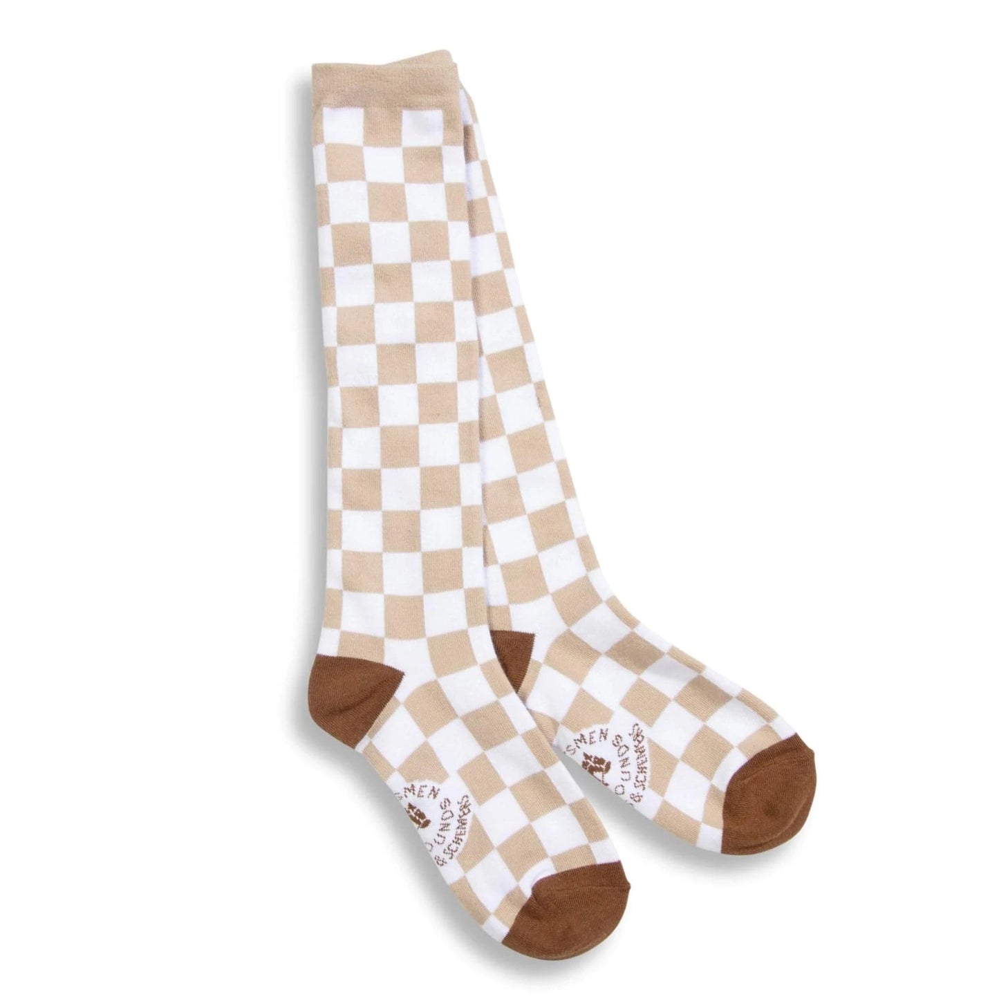 dreamers & schemers Boot Sock Cream Dreamers & Schemers- Huntsman & Hounds Check This Tall Socks equestrian team apparel online tack store mobile tack store custom farm apparel custom show stable clothing equestrian lifestyle horse show clothing riding clothes Dreamers & Schemers- Huntsman & Hounds Check This Tall Socks horses equestrian tack store