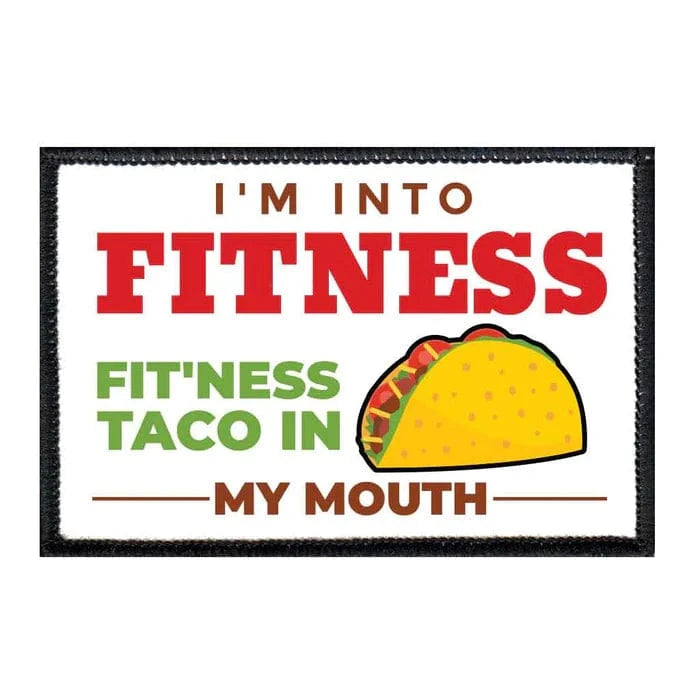 pull patch Hats I'm INTO FITNESS this taco in my mouth Pull Patch- Removable Patches (Food & Drink) equestrian team apparel online tack store mobile tack store custom farm apparel custom show stable clothing equestrian lifestyle horse show clothing riding clothes Pull Patch- Removable Patches (Food & Drink) horses equestrian tack store
