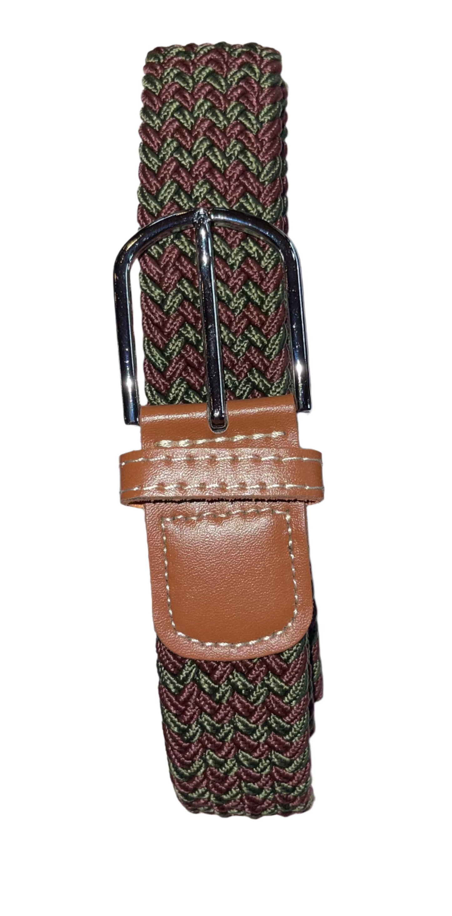 Rather Lucky Belts Burgundy/Hunter Green Rather Lucky- Braided Belt equestrian team apparel online tack store mobile tack store custom farm apparel custom show stable clothing equestrian lifestyle horse show clothing riding clothes horses equestrian tack store