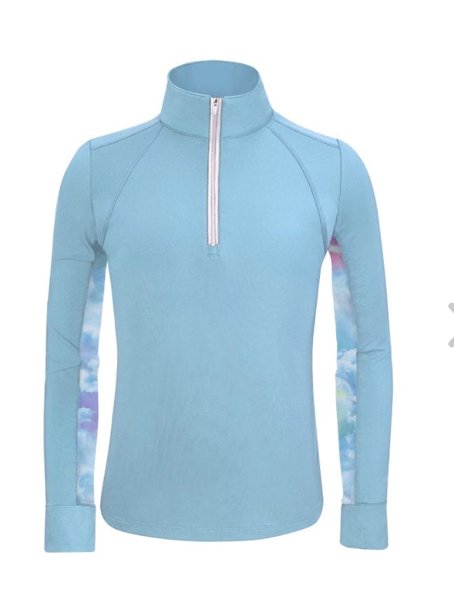 RJ Classics Training Shirt XXS / Spring Sky RJ Classics- Lyla Jr Training Shirt LS equestrian team apparel online tack store mobile tack store custom farm apparel custom show stable clothing equestrian lifestyle horse show clothing riding clothes horses equestrian tack store