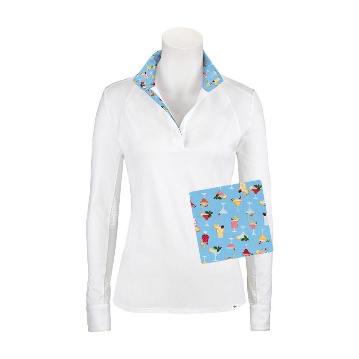 RJ Classics Show Shirt RJ Classics- Maddie Show Shirt Cocktails LS equestrian team apparel online tack store mobile tack store custom farm apparel custom show stable clothing equestrian lifestyle horse show clothing riding clothes horses equestrian tack store