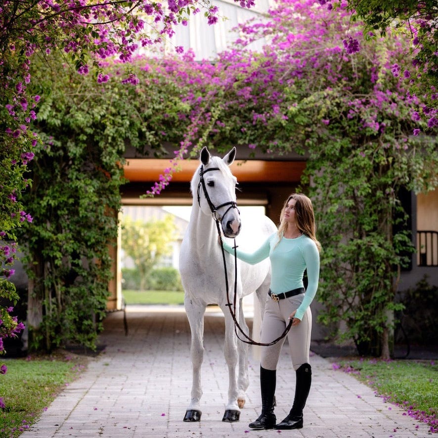 TKEQ Women's Casual Shirt XS/S TKEQ- Kennedy Seamless Long Sleeve Shirt Gloss equestrian team apparel online tack store mobile tack store custom farm apparel custom show stable clothing equestrian lifestyle horse show clothing riding clothes horses equestrian tack store