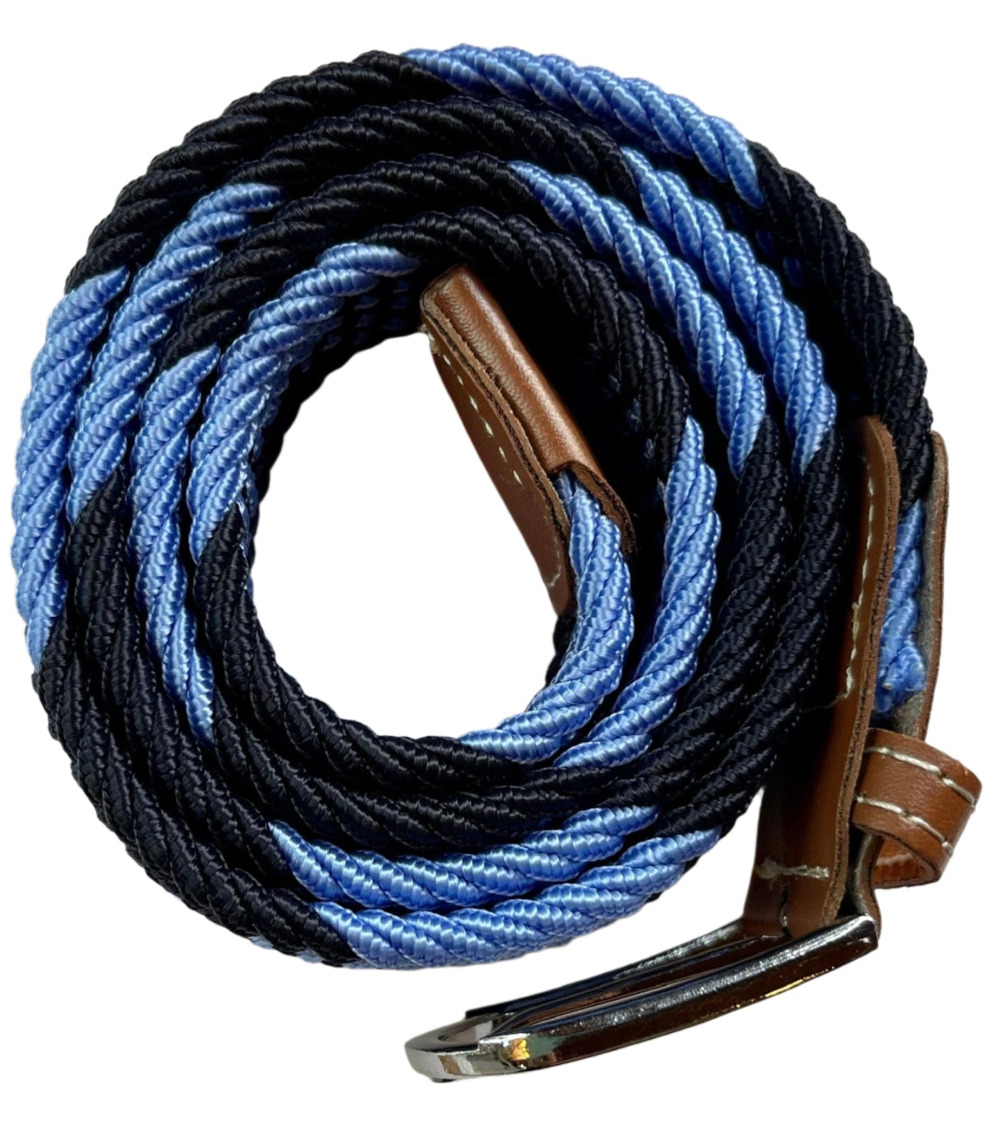 Rather Lucky Belts Navy/Carolina Blue Rather Lucky- Braided Belt equestrian team apparel online tack store mobile tack store custom farm apparel custom show stable clothing equestrian lifestyle horse show clothing riding clothes horses equestrian tack store