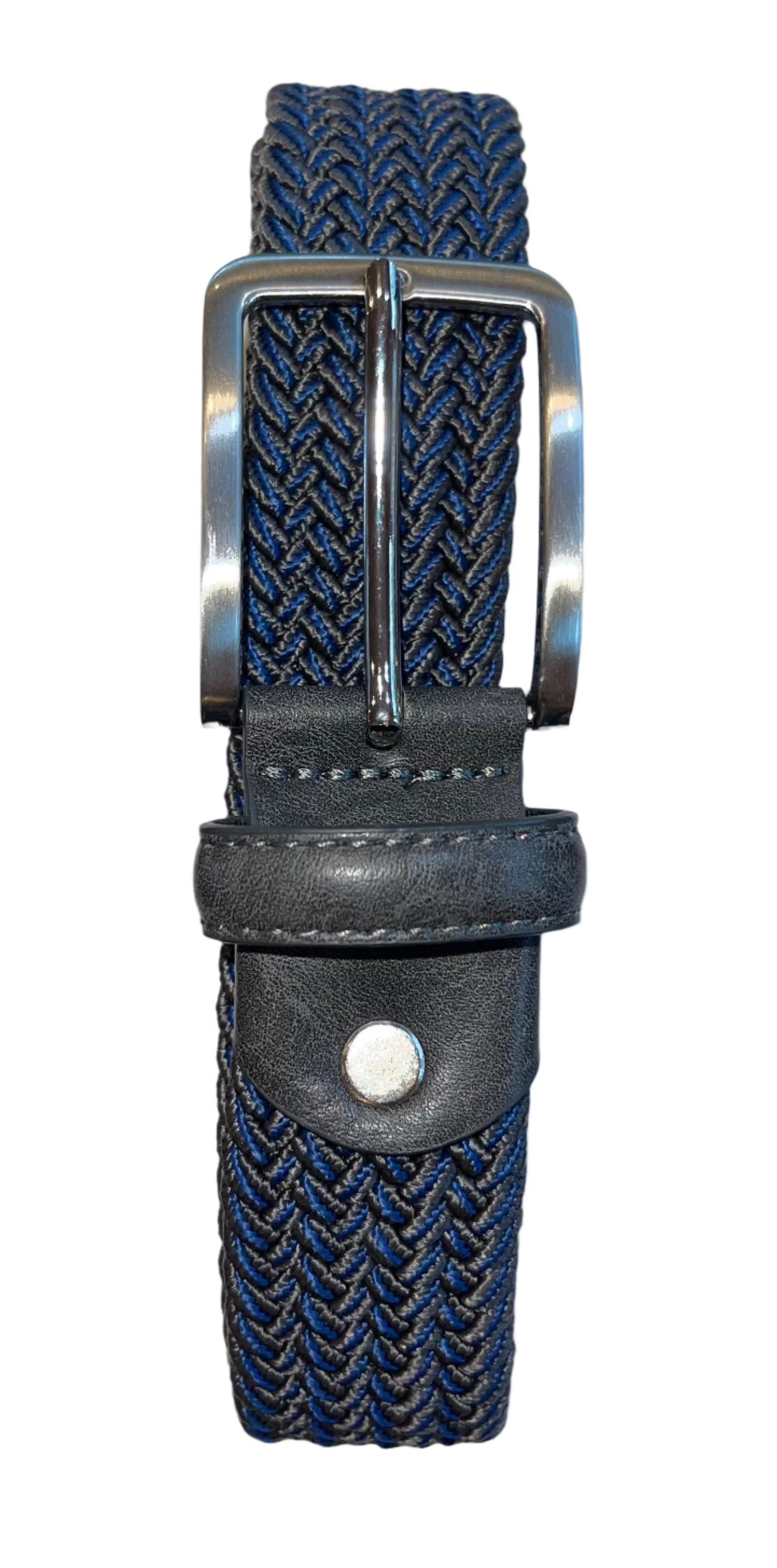 Rather Lucky Belts Steel Grey/Royal Rather Lucky- Braided Belt equestrian team apparel online tack store mobile tack store custom farm apparel custom show stable clothing equestrian lifestyle horse show clothing riding clothes horses equestrian tack store